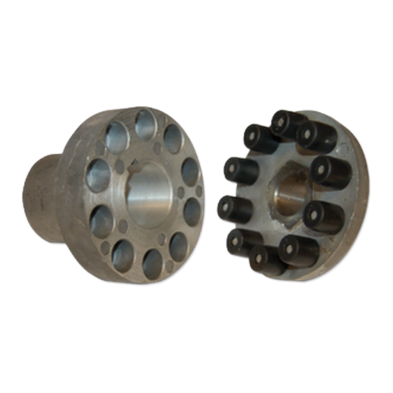 JUNTA ELASTICA ZG132 MOTOR Ø.38 mm - BOMBA Ø.24 mm